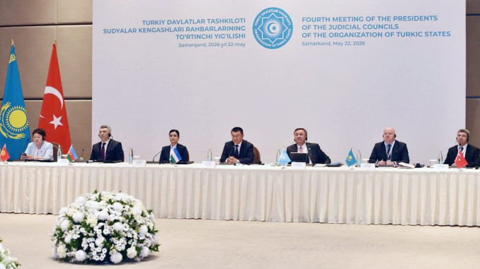 Səmərqənddə Türk Dövlətləri Təşkilatına üzv dövlətlərin Məhkəmə Şuraları Sədrlərinin 4-cü iclası keçirilib