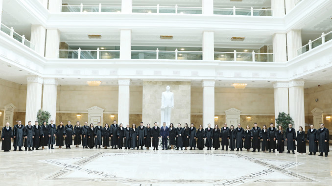 Yeni təyin olunmuş hakimlər Ali Məhkəmədə and içiblər