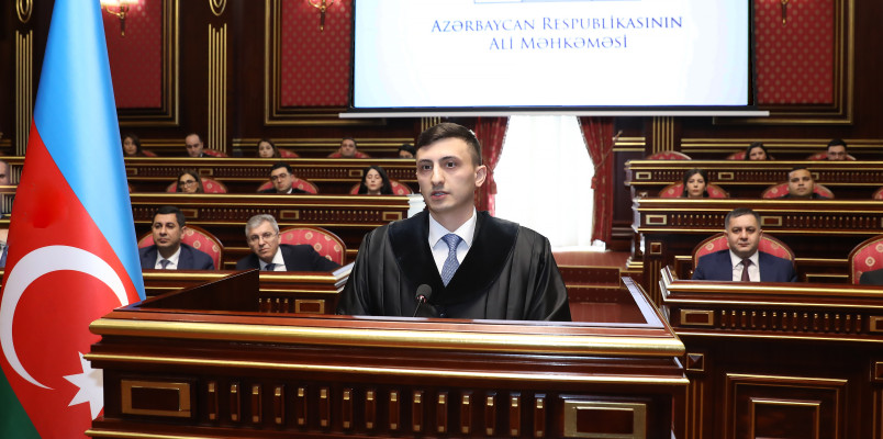 Yeni təyin olunmuş hakimlər Ali Məhkəmədə and içiblər